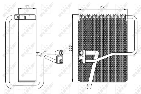 Evaporator, air conditioning - 36072 NRF