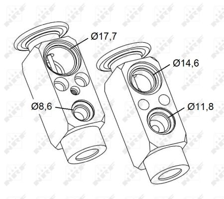 Expansion Valve, air conditioning - 38479 NRF