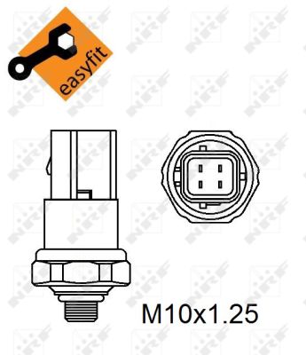 Pressure Switch, air conditioning - 38952 NRF
