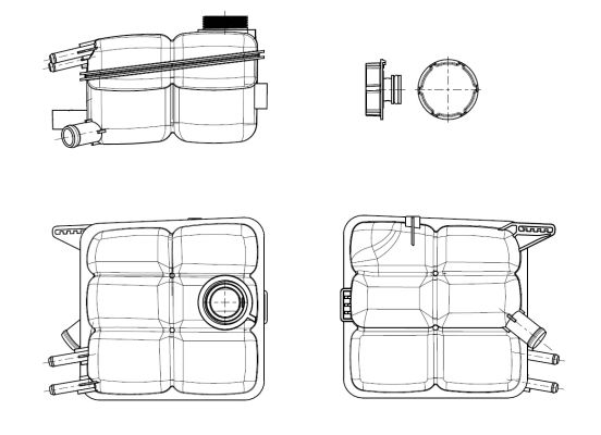 Serbatoio compensazione, Refrigerante - 454015 NRF