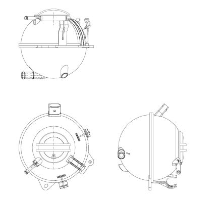 Serbatoio compensazione, Refrigerante - 454082 NRF