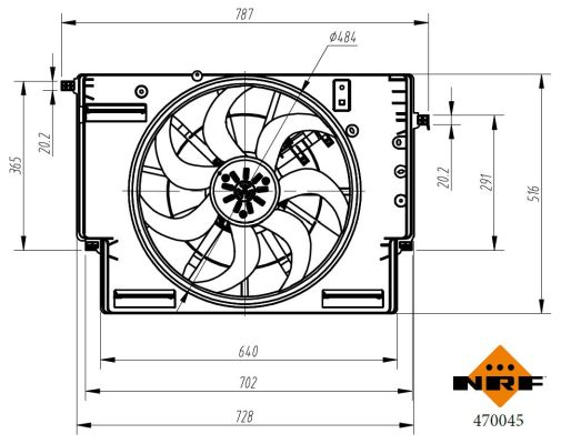 Fan, radiator - 470045 NRF