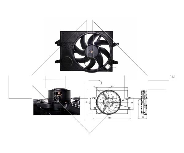 Fan, radiator - 47007 NRF