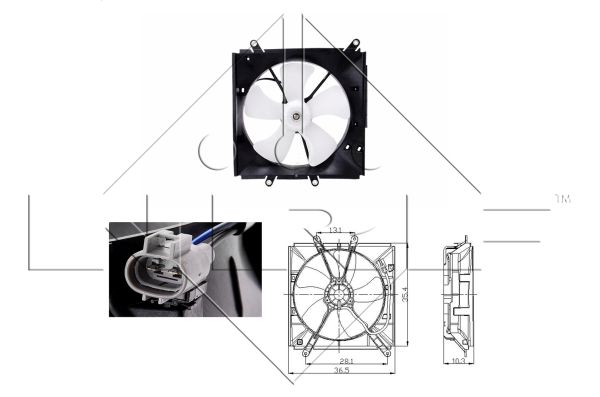 Fan, radiator - 47016 NRF