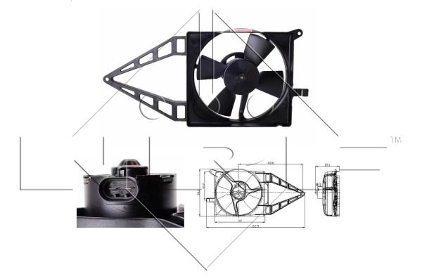 Fan, radiator - 47020 NRF