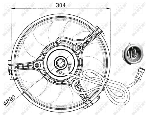 Fan, radiator - 47023 NRF