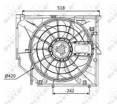 Fan, radiator - 47026 NRF