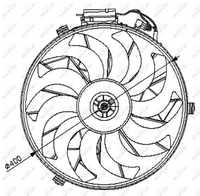 Fan, radiator - 47028 NRF