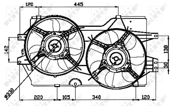 Fan, radiator - 47031 NRF