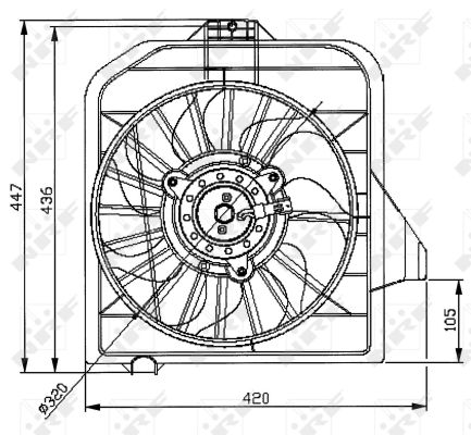 Fan, radiator - 47032 NRF