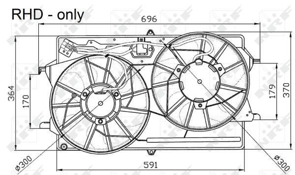 Fan, radiator - 47033 NRF