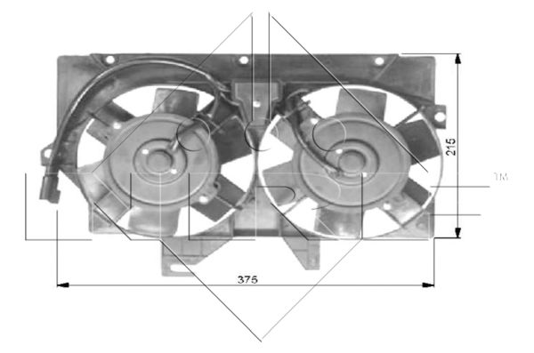 Ventola, Raffreddamento motore - 47036 NRF