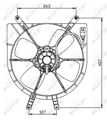 Fan, radiator - 47042 NRF