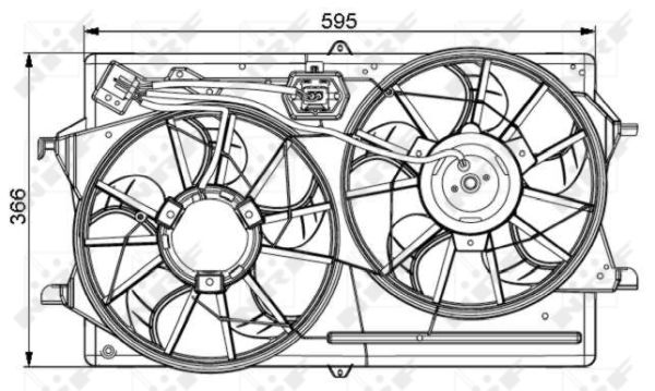 Fan, radiator - 47061 NRF