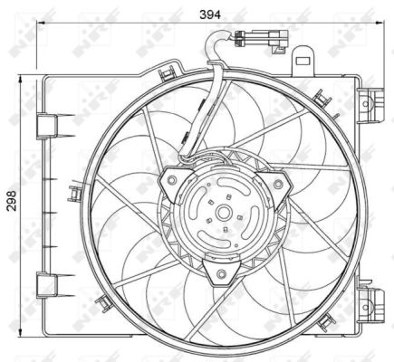Fan, radiator - 47063 NRF