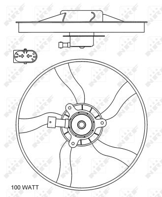 Fan, radiator - 47070 NRF