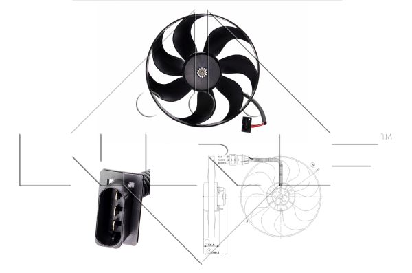 Fan, radiator - 47204 NRF