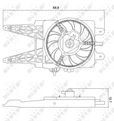 Fan, radiator - 47248 NRF