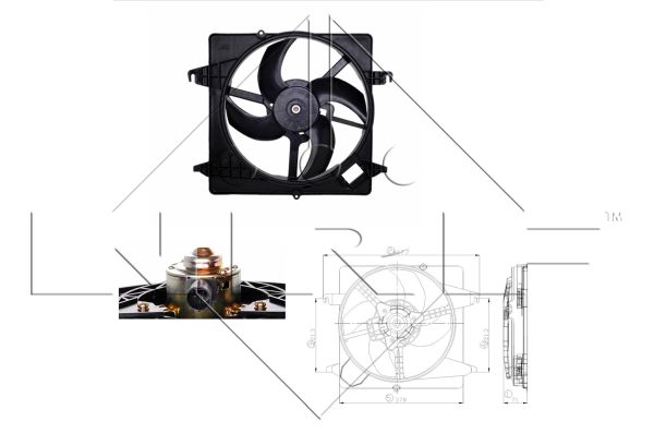 Fan, radiator - 47259 NRF