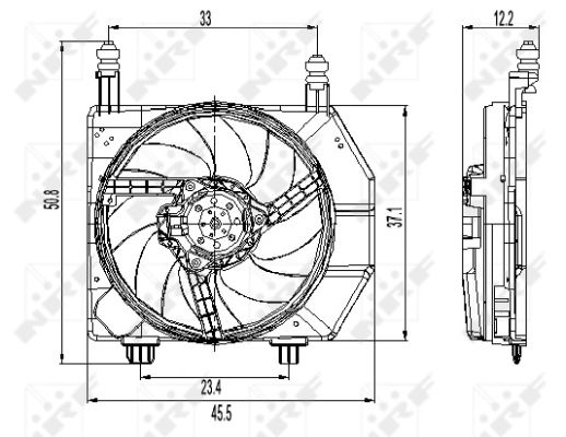 Fan, radiator - 47261 NRF