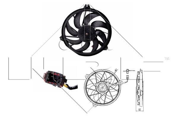 Ventola, Raffreddamento motore - 47323 NRF