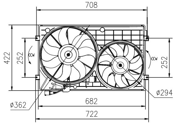 Fan, radiator - 47394 NRF