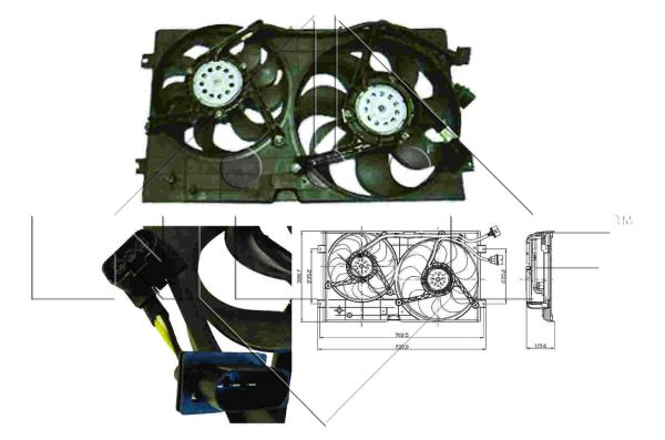 Fan, radiator - 47403 NRF