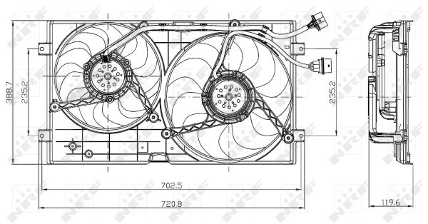 Fan, radiator - 47403 NRF