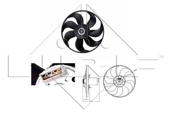 Fan, radiator - 47404 NRF