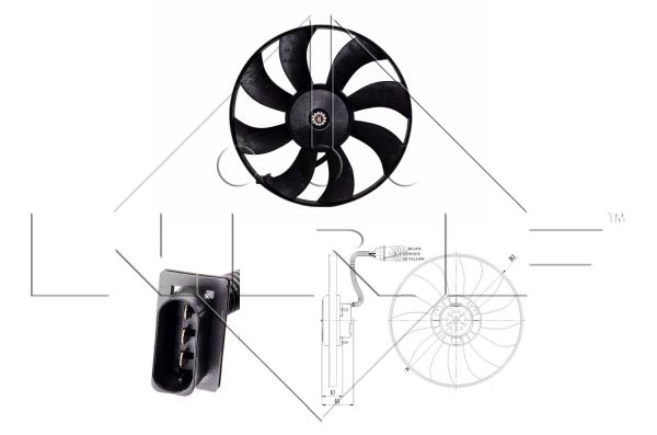 Fan, radiator - 47410 NRF