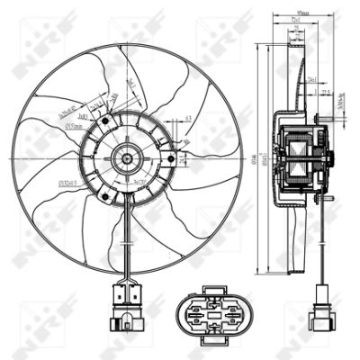 Fan, radiator - 47428 NRF