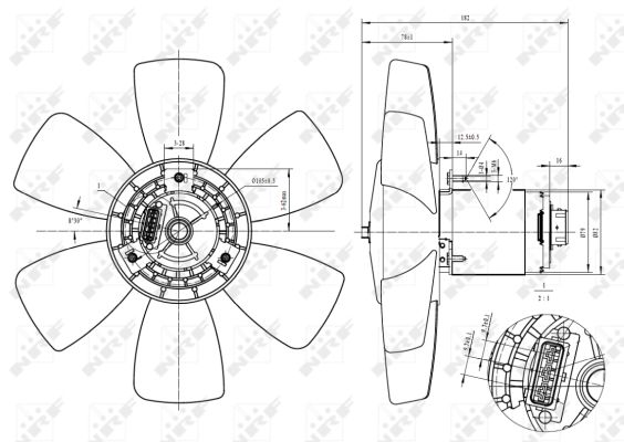 Fan, radiator - 47429 NRF