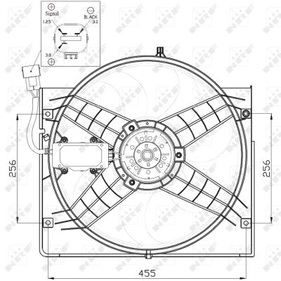 Fan, radiator - 47442 NRF