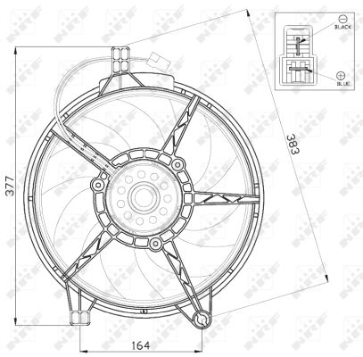 Fan, radiator - 47445 NRF