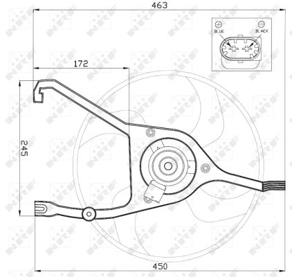 Fan, radiator - 47448 NRF