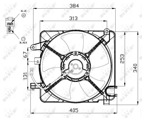 Fan, radiator - 47449 NRF