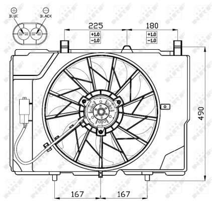 Fan, radiator - 47466 NRF