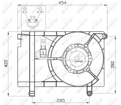 Fan, radiator - 47471 NRF