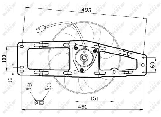 Fan, radiator - 47476 NRF
