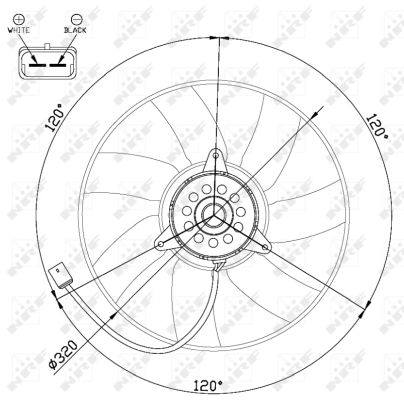 Fan, radiator - 47480 NRF