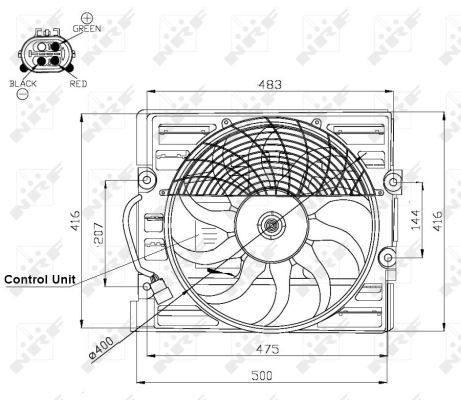 Fan, radiator - 47481 NRF