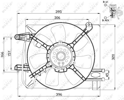 Fan, radiator - 47486 NRF
