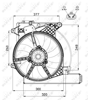 Fan, radiator - 47488 NRF