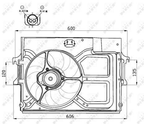 Fan, radiator - 47490 NRF