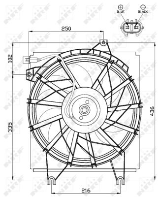 Fan, radiator - 47499 NRF
