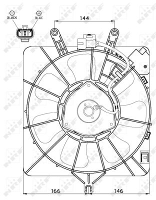 Fan, radiator - 47512 NRF