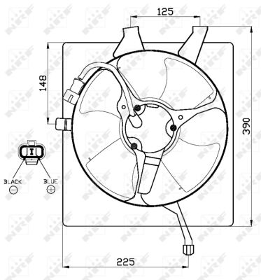Fan, radiator - 47517 NRF
