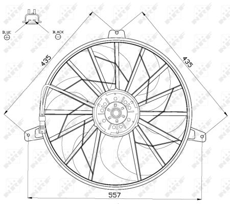 Fan, radiator - 47524 NRF