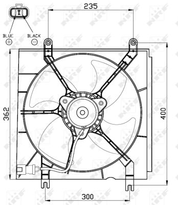 Fan, radiator - 47526 NRF