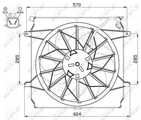 Fan, radiator - 47529 NRF